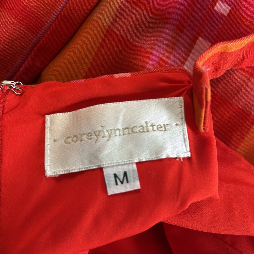 Anthropologie Corey Lynn Calter Ayla Wide Leg Women’s Size M Red Orange Jumpsuit - Picture 14 of 16